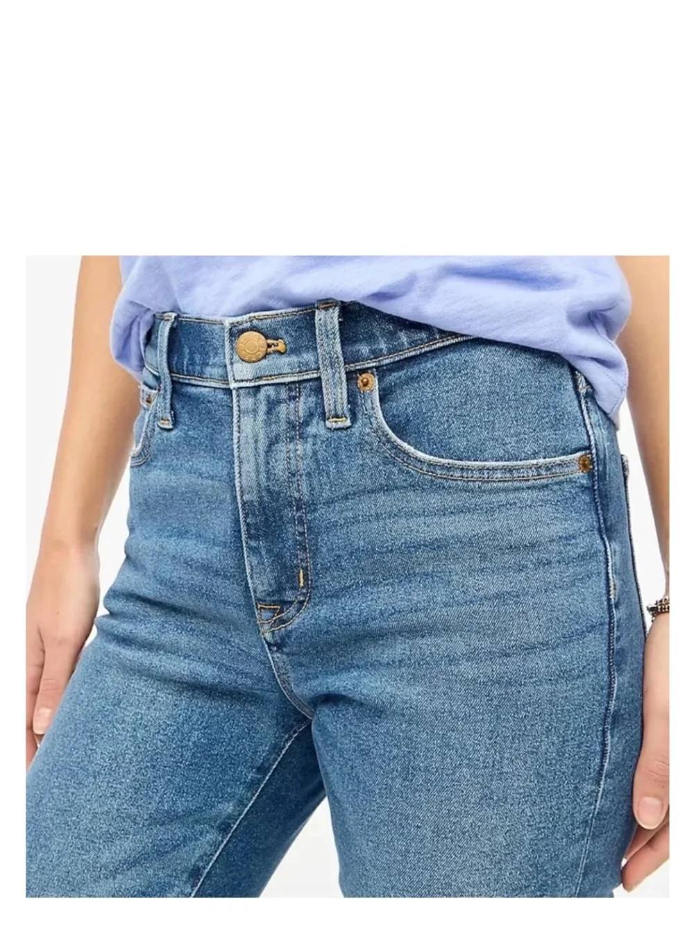 NWT J.Crew Tall Essential Straight Leg All Day Stretch Jeans Blue - Size 24T